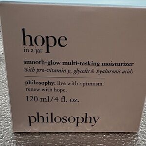 Philosophy Hope in a Jar Smooth-Glow Moisturizer — 4 hl oz. New in box